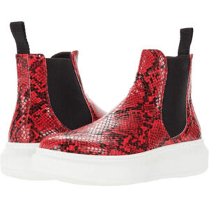 Cordani Red Snakeskin Calzature Preston Chunky Sole Sneaker Women's size 7